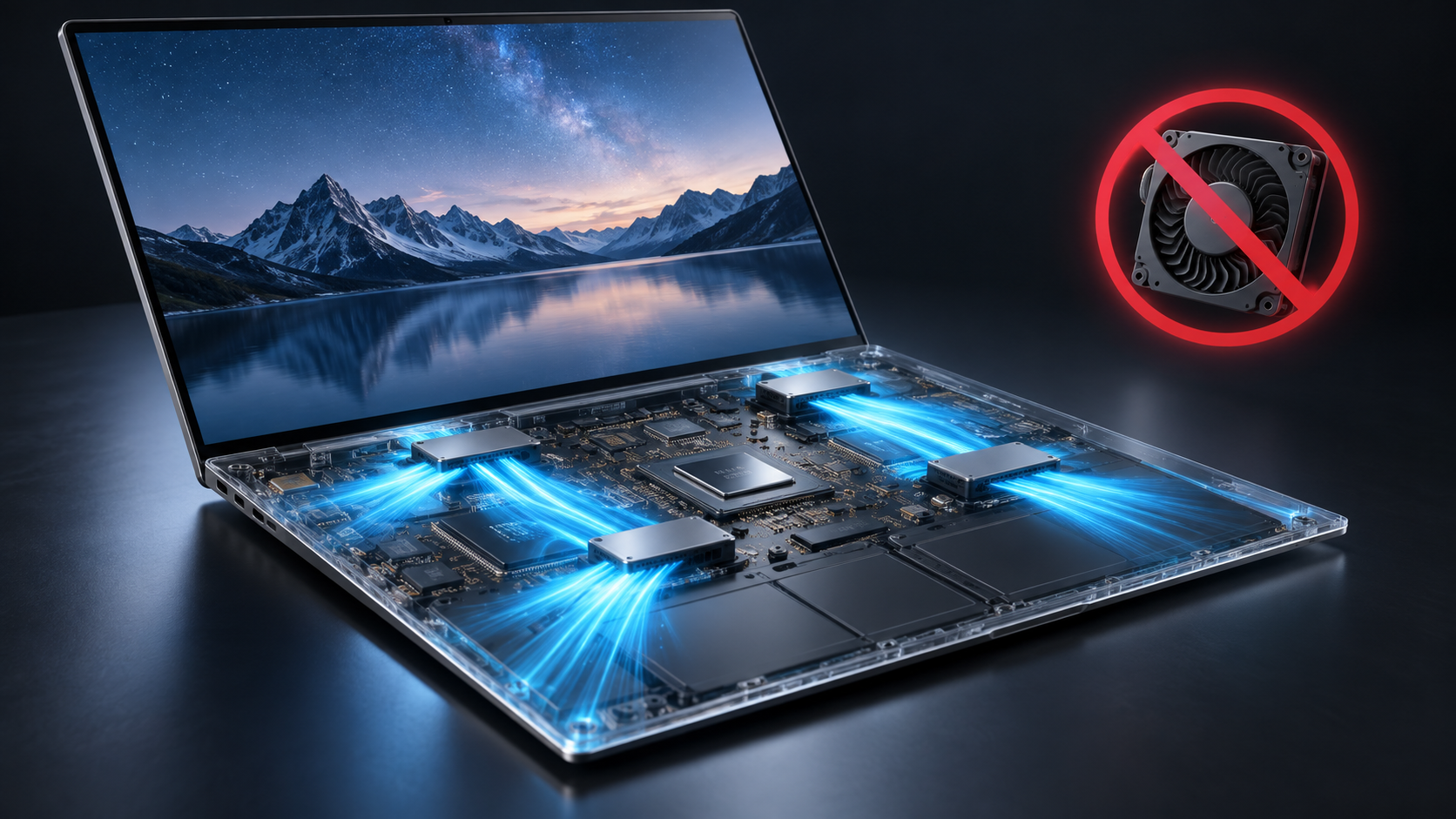 Ce PC portable supprime presque ses ventilateurs grâce à quatre puces qui soufflent de l'air à 200 km/h